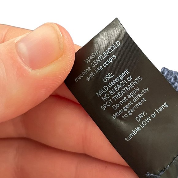 Studio 412 August Tunic Shift Dress Small S Navy Blue V Neck Short Sleeve Linen - Picture 7 of 7